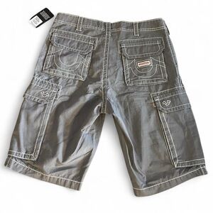 True Religion Men's Cargo Shorts in Gray